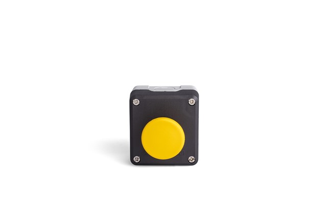 P Series Plastic 1 Hole BDMK + C4BK (NC) Black-Grey Control Box